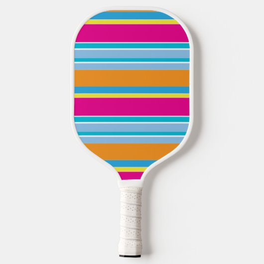 Stapeltoverkleurige strepen pickleball paddle (Achterkant)