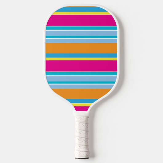 Stapeltoverkleurige strepen pickleball paddle (Voorkant)