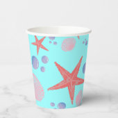 Stapelvis Zee schelpdiervis Kustzomer zeestrand Papieren Bekers (Links)