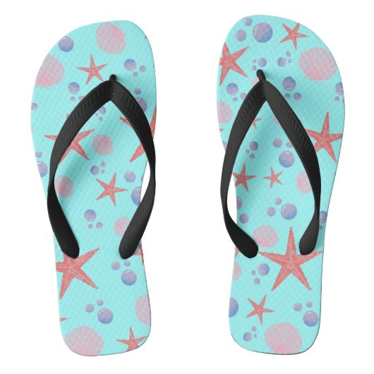 Stapelvis Zee schelpdiervis Kustzomer zeestrand Teenslippers (Voetbed)