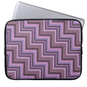 Stapelvormig trappenpatroon laptop sleeve