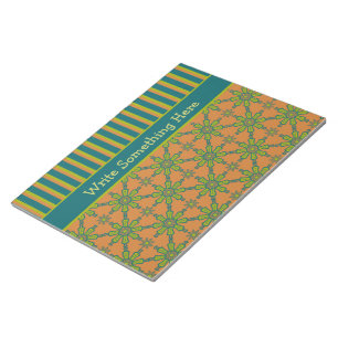 Stapelwortel, groen, Blauwgroen Notitieblok of jot