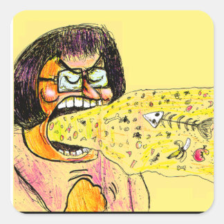 Staphney's Special Spew Vierkante Sticker