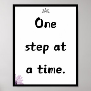 Stapje voor stapje, Quote Poster