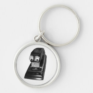 Stapler met Googly Eyes Sleutelhanger