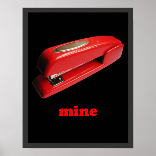 Stapler Mine-Poster Poster (Voorkant)