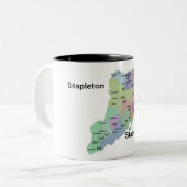 Stapleton, Staten Island ~ Two Tone Mok (Voorkant links)