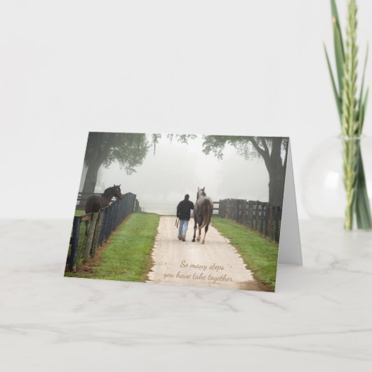 Stappen Gezamenlijk Gezet Verlies van Paard Gewoon Kaart (Voorkant)