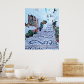 Stappen in de oude stad Frigiliana Poster (Keuken)
