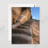 Stappen op maan briefkaart (Voorkant / Achterkant)