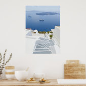 Stappen Santorini Poster (Keuken)