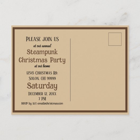 Stapsgewijs Wereldbol Reisjournaal met stuurdruk Uitnodiging Briefkaart (Achterkant)