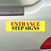 Stapsticker invoeren bumpersticker (Op auto)