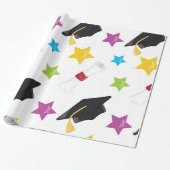 Star Afstuderen Cadeaupapier (Uitgerold)