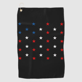 Star American Flag Golfhanddoek
