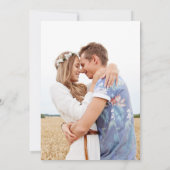 Star and Moon Celestial Photo Wedding Invitation (Dos)