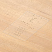 Star and Moon Celestial Wedding Invitation (Poser)