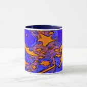 Star Art Mug avec Marine Blue Handle et à l'intéri (Centre)