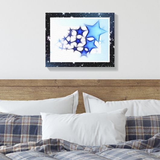 Star Art Wrapped Canvas (Insitu (Slaapkamer))