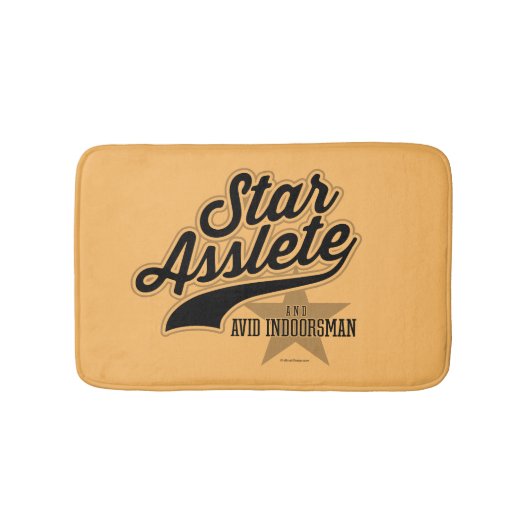 Star Asslete (Avid Indoorsman) Bath Mat (Voorkant)