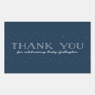 Star baby shower bedankt sticker