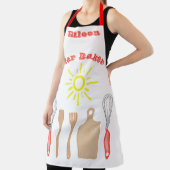 Star Baker met bewerkbare naam en afbeeldingen Schort (Insitu)