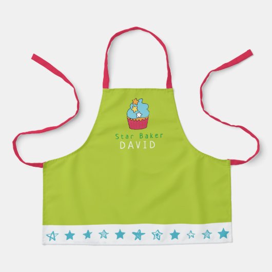 STAR BAKER Tablier pour enfants personnalisés (Recto)