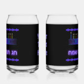 Star Bar Menorah Blikvorm Glas (Links)