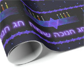 Star Bar Menorah Cadeaupapier (Rol Hoek)