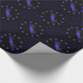 Star Bar Menorah Cadeaupapier (Hoek)