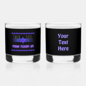 Star Bar Menorah Whisky Glas (Voorkant)