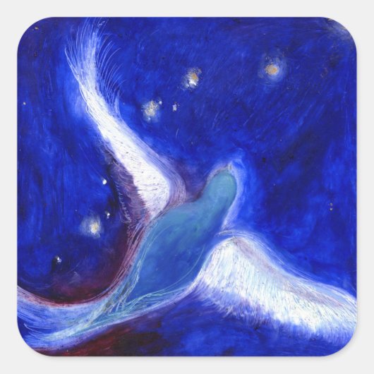 Star Bird Vierkante Sticker (Voorkant)