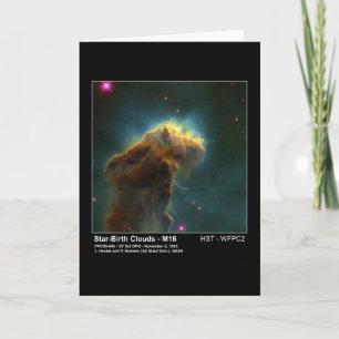 Star Birth Cloud M16 Hubble Telescope Foto Kaart