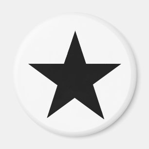 Star Black The MUSEUM Zazzle Gifts Magneet