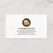 Star Border Line Hout Graan Visitekaartje (Achterkant)