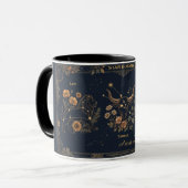 Star Botany Vintage Celestial Gold & Navy Mug (Devant gauche)