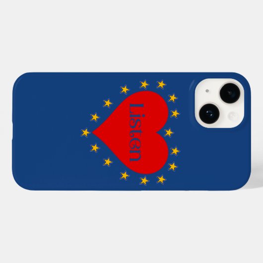 Star Bright iPhone-hoesje in blauw Case-Mate iPhone Case (Achterkant (horizontaal))