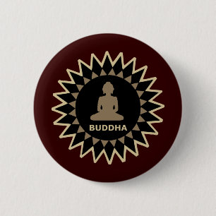 Star Buddha Ronde Button 5,7 Cm
