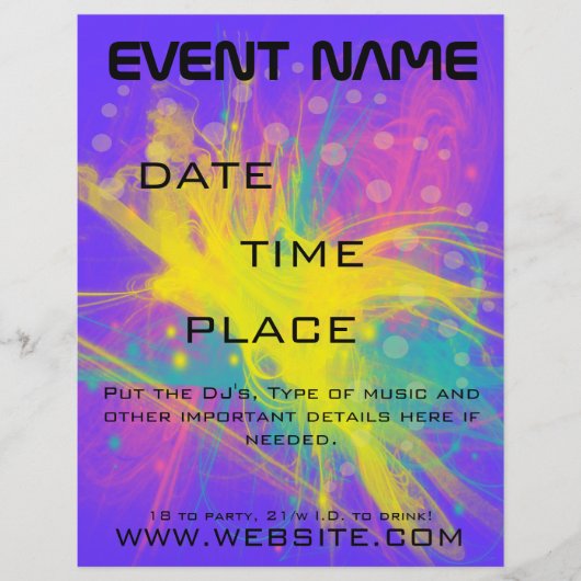 Star Bust Event Flyer (Voorkant)