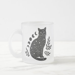 Star Cat & Moon Phases Matglas Koffiemok
