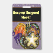 Star Catcher Dragon Star Student Badge (Back)
