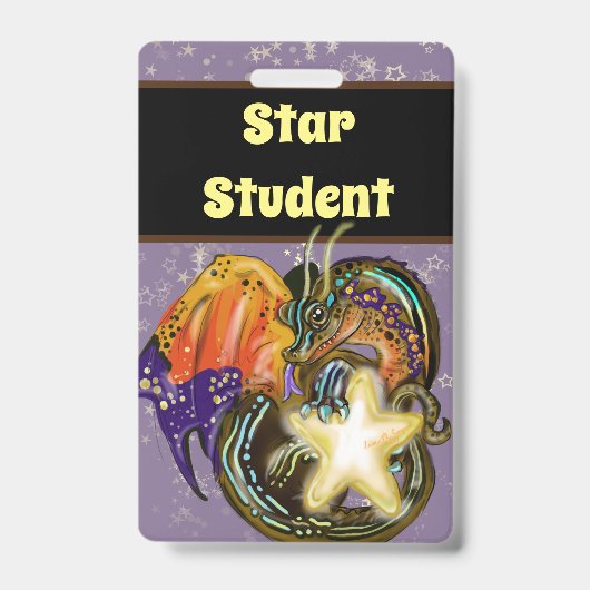 Star Catcher Dragon Star Student Badge (Front)