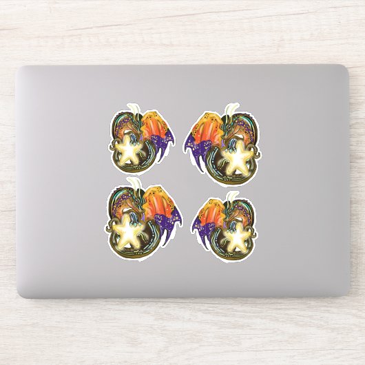 Star Catcher Ggloed Star Dragon Sticker (Computer)