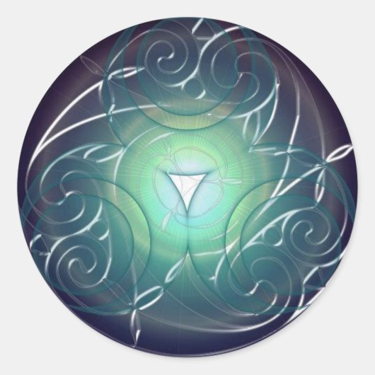 Star Catcher Ronde Sticker (Voorkant)