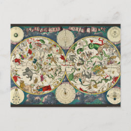 Star Chart Celestial Map  Astronomie Briefkaart