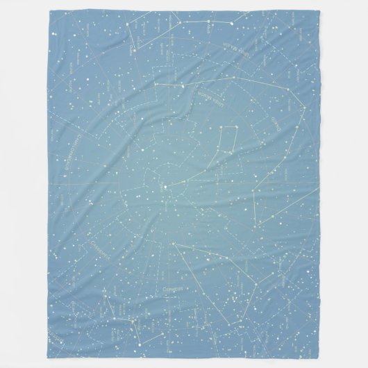 Star Chart Fleece Deken (Voorkant)