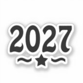 Star Class of 2027 Graduation Sticker (Voorkant)
