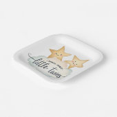Star & Cloud - Twinkle, Twinkle, kleine tweeling Papieren Bordje (Gebogen)