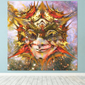 Star Clown Canvas Afdruk (Insitu (Houten vloer))