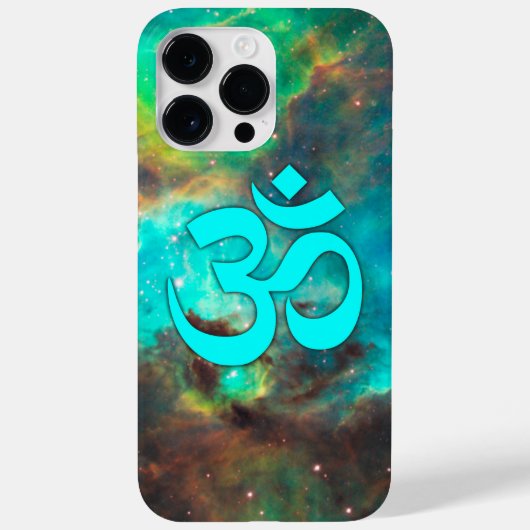 Star Cluster Aqua Om Symbol Case-Mate iPhone Case (Achterkant)
